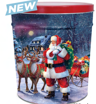 3.5 Gallon Santa With Reindeer