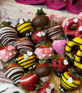 Love Bug & Bee Mine Chocolate Covered Strawberries