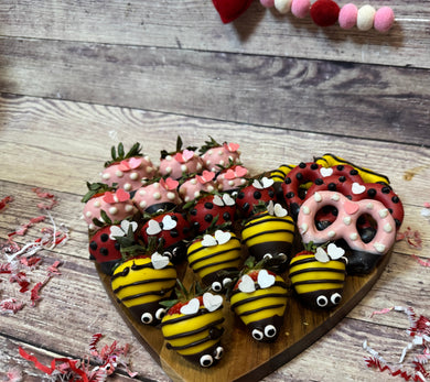 Love Bug & Bee Mine Chocolate Covered Strawberries