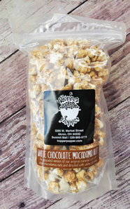 White Chocolate Macadamia Nut Popcorn